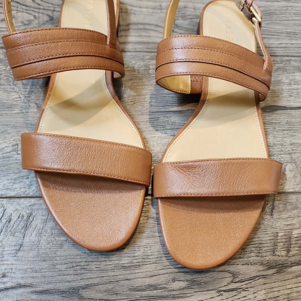 Talbots Women's Keri Nappa Sandals Size 11M Brown Leather - Picture 6 of 7